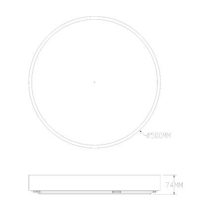 Zuma Line - Himmennettävä kylpyhuoneen LED-kattovalaisin LED/50W/230V 3000-6000K halkaisija 50 cm IP44 kulta + kauko-ohjaus