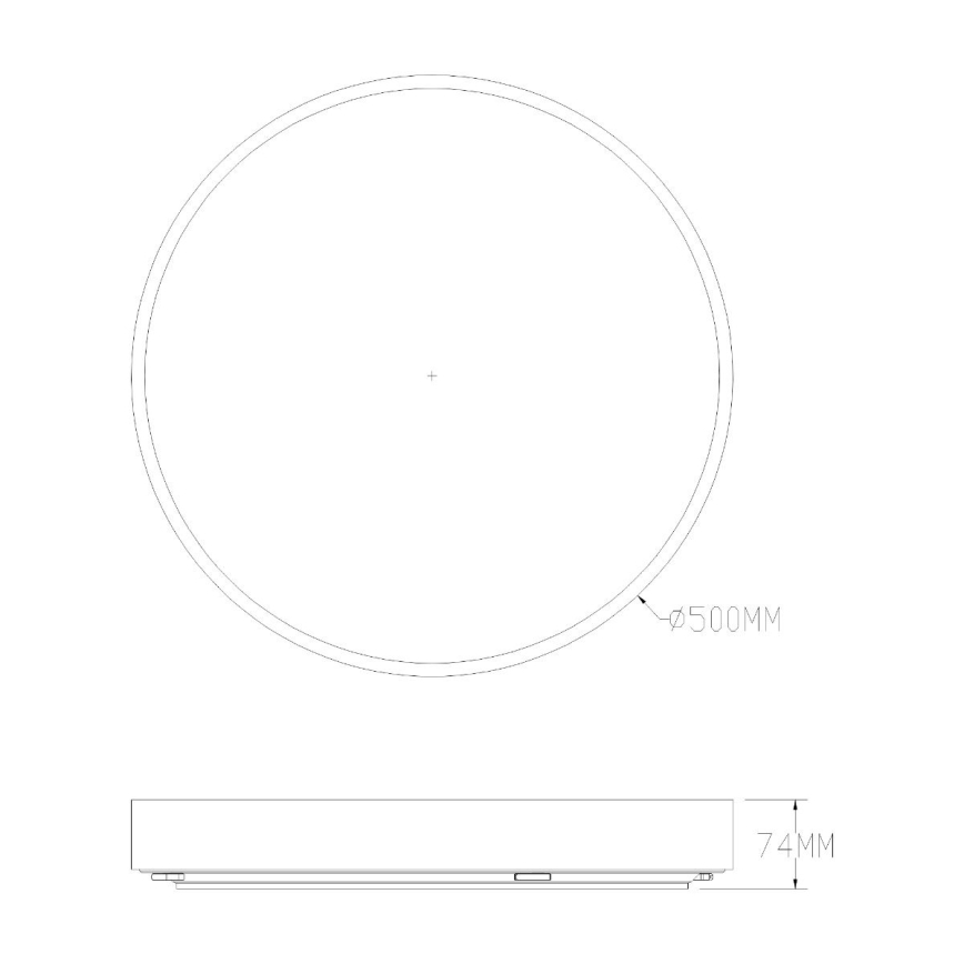 Zuma Line - Himmennettävä kylpyhuoneen LED-kattovalaisin LED/50W/230V 3000-6000K halkaisija 50 cm IP44 kulta + kauko-ohjaus