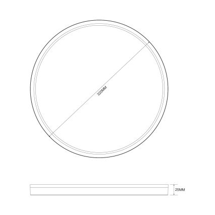 Zuma Line - Himmennettävä LED-kattovalaisin LED/26,5W/230V + LED/6,5W 3000/4000/5500K halkaisija 32 cm kulta