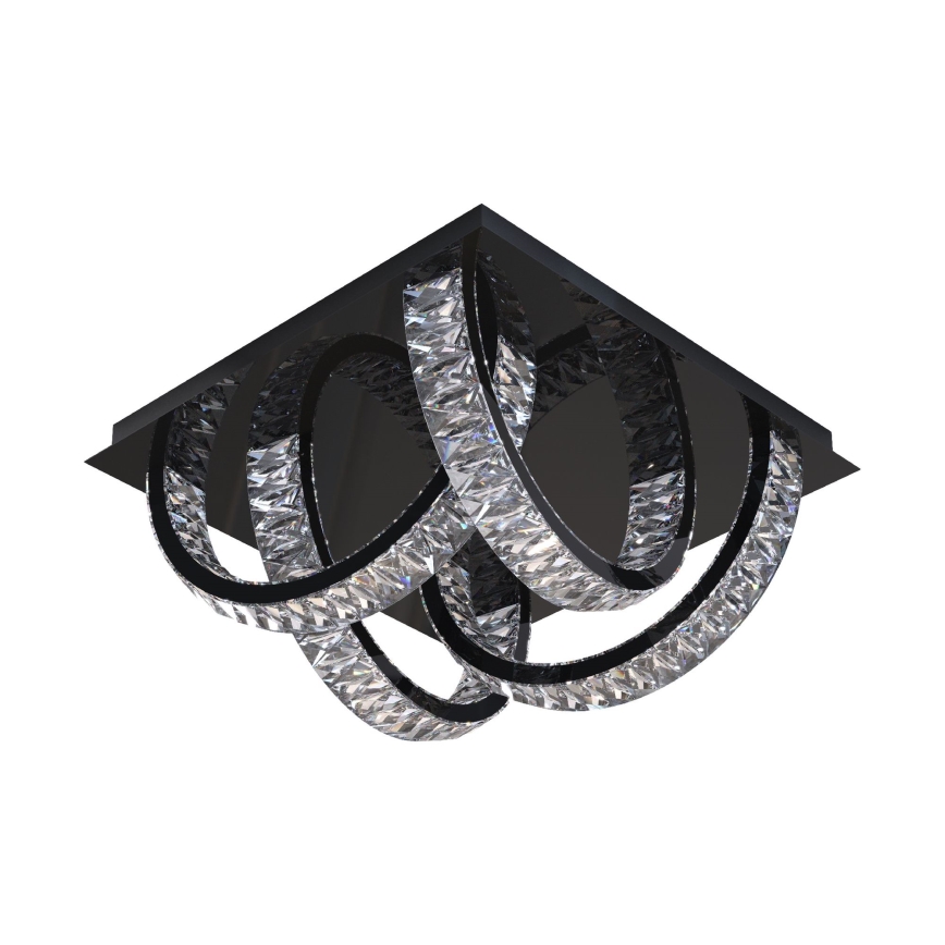 Zuma Line - LED Himmennettävä kristallikattovalaisin LED/23,5W/230V 2700-6000K musta + kauko-ohjaus