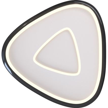 Zuma Line - Himmennettävä LED-kattovalaisin LED/27W/230V 3000K musta kiiltävä kromi