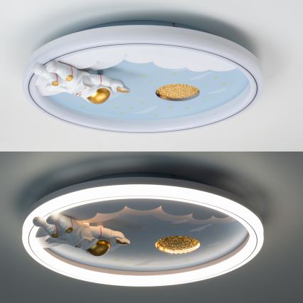 Zuma Line - LED Himmennettävä dětské Kattovalo LED/42W/230V 3000/5700K astronaut