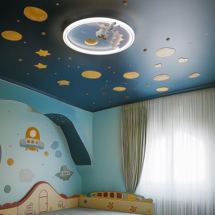 Zuma Line - LED Himmennettävä dětské Kattovalo LED/42W/230V 3000/5700K astronaut