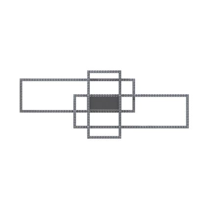 Zuma Line - LED Himmennettävä kristallikattovalaisin LED/52W/230V 2700-6000K musta + kauko-ohjaus