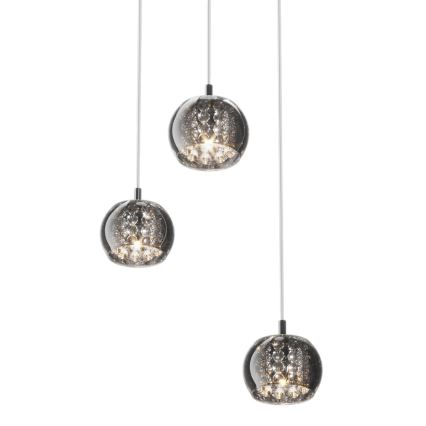 Zuma Line P0076-03M-B5FZ-Kristallikruunu CRYSTAL 3xG9/42W/230V