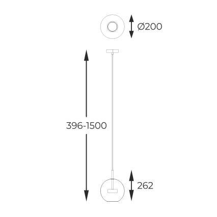 Zuma Line - LED-kattokruunu johdossa LED/5W/230V kulta