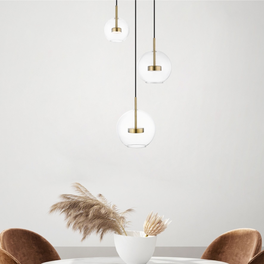 Zuma Line - LED-kattokruunu johdossa 3xLED/5W/230V kulta
