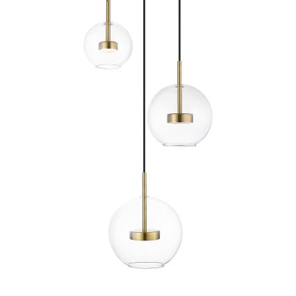 Zuma Line - LED-kattokruunu johdossa 3xLED/5W/230V kulta
