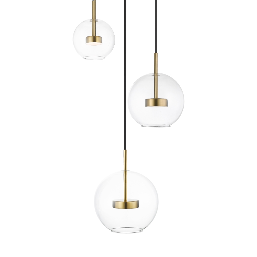 Zuma Line - LED-kattokruunu johdossa 3xLED/5W/230V kulta