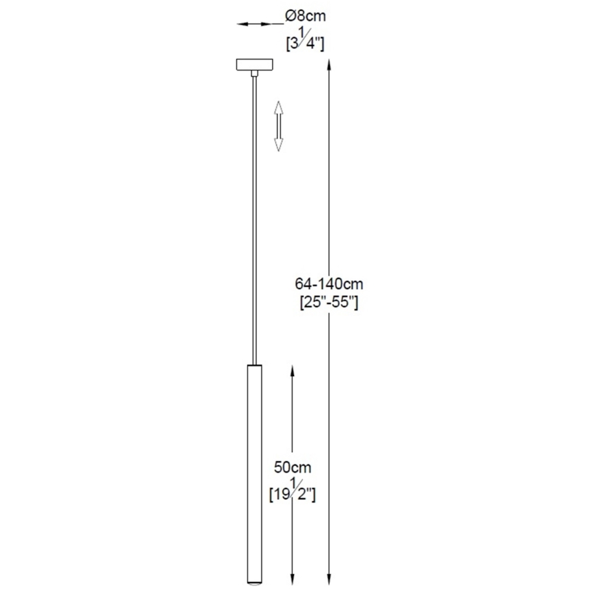 Zuma Line - LED -kattokruunu johdossa LED/5W/230V