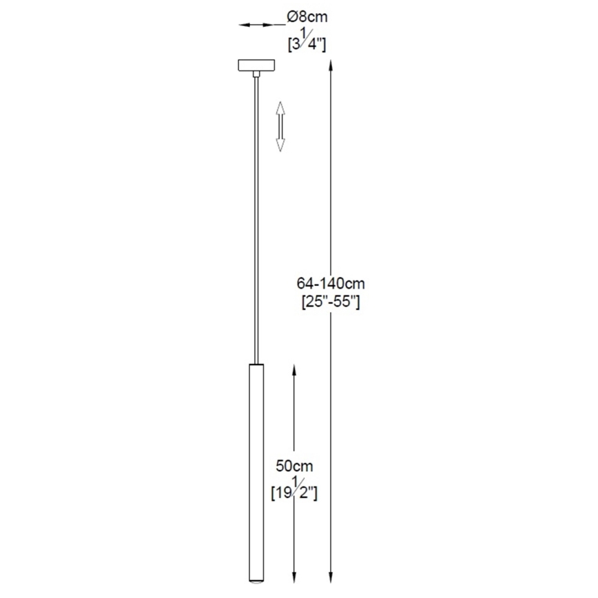Zuma Line - LED -kattokruunu narussa LED/5W/230V