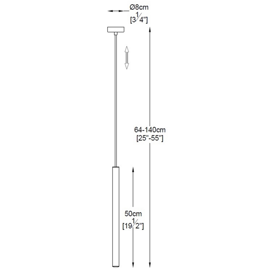 Zuma Line - LED -kattokruunu johdossa LED/5W/230V