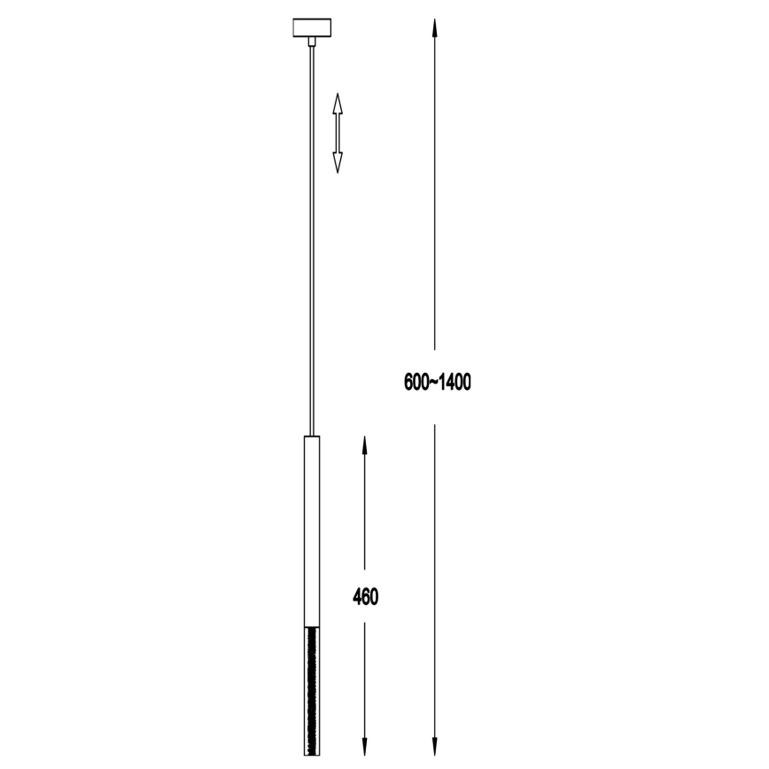 Zuma Line - LED-kattokruunu johdossa 1xLED/5W/230V