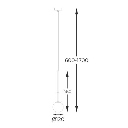 Zuma Line - Kattokruunu johdossa 1xG9/4W/230V kulta