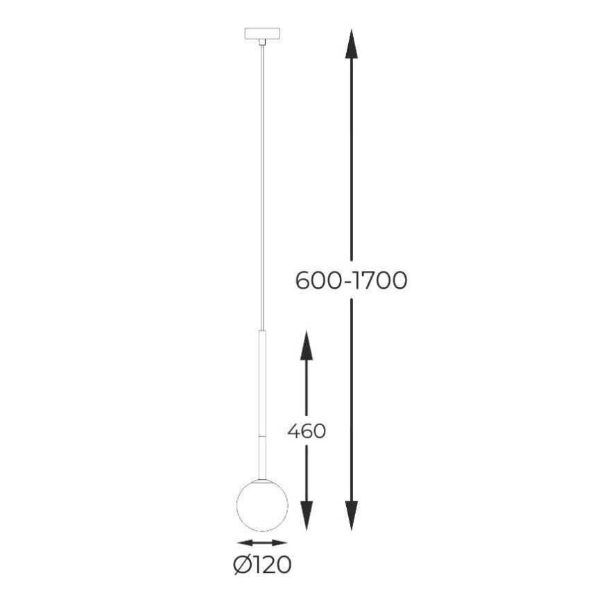 Zuma Line - Kattokruunu johdossa 1xG9/4W/230V musta