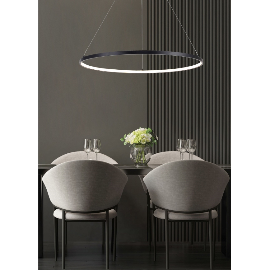 Zuma Line - LED-kattokruunu johdossa LED/32W/230V 3000/4000/6000K halkaisija 60 cm musta
