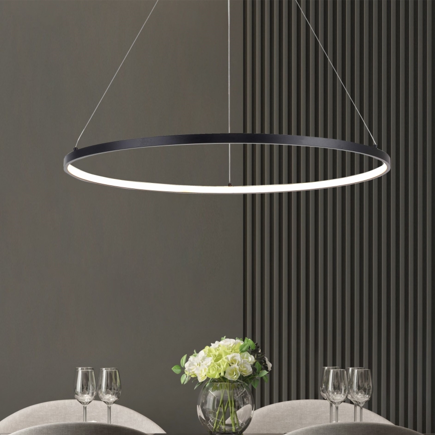 Zuma Line - LED-kattokruunu johdossa LED/40W/230V 3000/4000/6000K halkaisija 90 cm musta