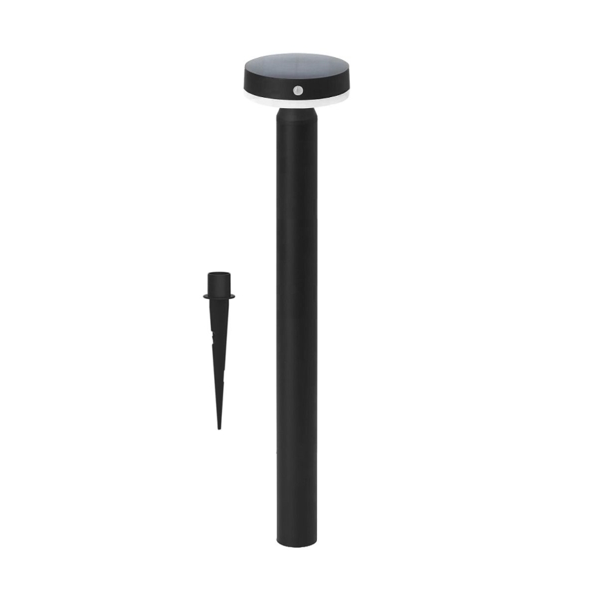 Zuma Line - LED-aurinkolamppu liike- ja hämärätunnistimella LED/4,5W/2000 mAh IP44 musta