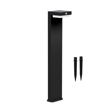 Zuma Line - LED-aurinkolamppu liike- ja hämärätunnistimella LED/4,5W/2000 mAh IP44 musta