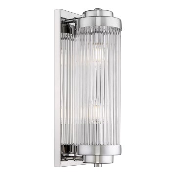 Zuma Line - Seinävalaisin 2xE14/60W/230V kiiltävä kromi