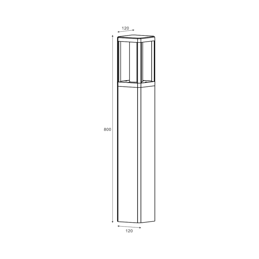 Zuma Line - LED-ulkolamppu LED/12W/230V IP65 musta