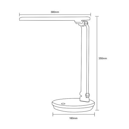 Zuma Line - LED-pöytävalaisin LED/5W/230V 3000-6000K valkoinen