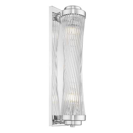 Zuma Line - Seinävalaisin 2xE14/60W/230V kiiltävä kromi