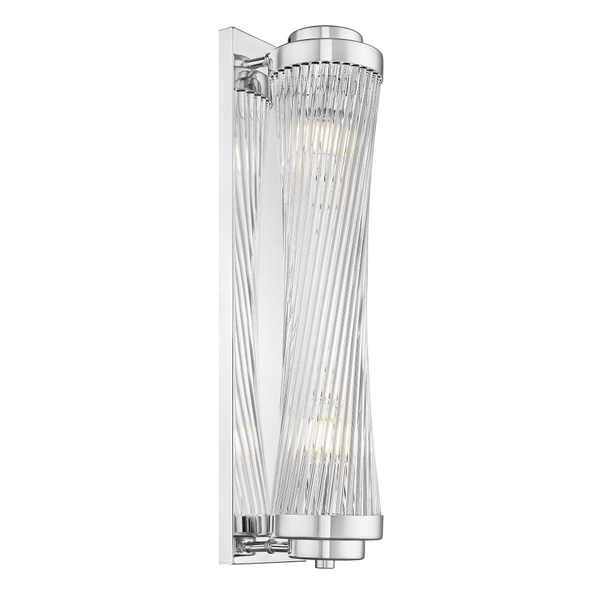 Zuma Line - Seinävalaisin 2xE14/60W/230V kiiltävä kromi