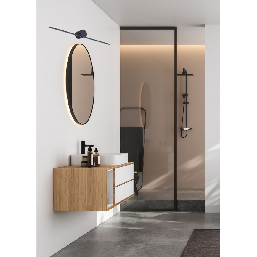 Zuma Line - Kylpyhuoneen LED-peilivalo LED/6W/230V 40 cm IP44 musta