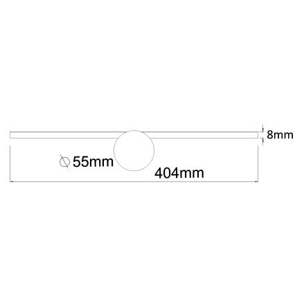 Zuma Line - Kylpyhuoneen LED-peilivalo LED/6W/230V 40 cm IP44 kiiltävä kromi