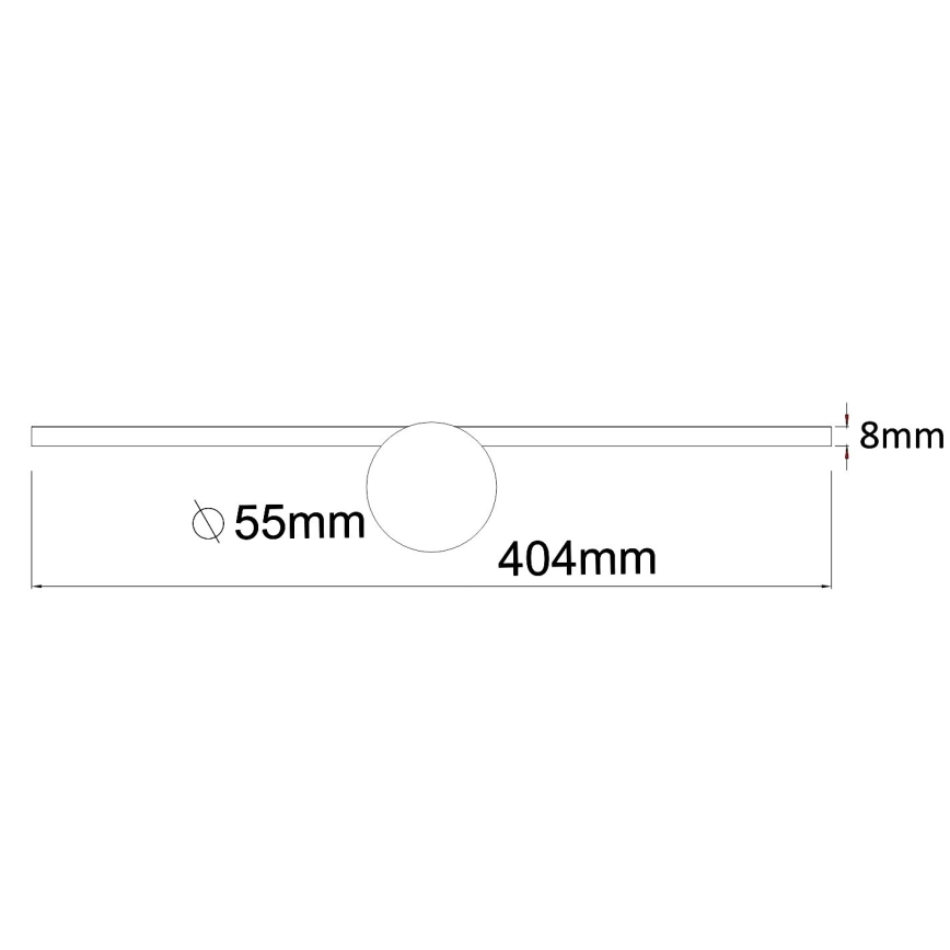 Zuma Line - Kylpyhuoneen LED-peilivalo LED/6W/230V 40 cm IP44 kiiltävä kromi