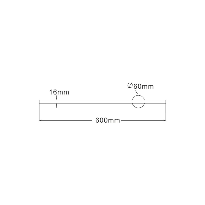 Zuma Line - LED-seinävalaisin LED/8W/230V 60 cm musta