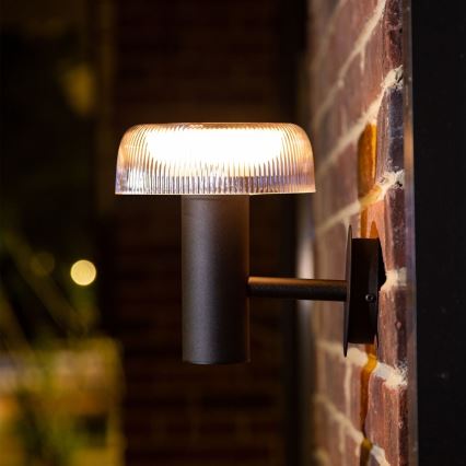 Zuma Line - LED aurinko seinä lamppu LED/2,5W/2000 mAh IP44 musta